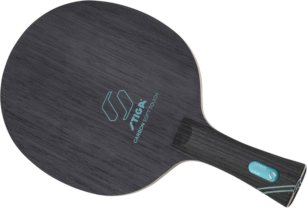 STIGA Carbon Soft Touch Table Tennis Paddle, Lightweight Carbon Fiber & Balsa Wood Blade for Speed, Control & Offensive Play