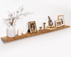 Marsmiles 55in Long Floating Shelves for Wall Mounted, 1Pack|Natural