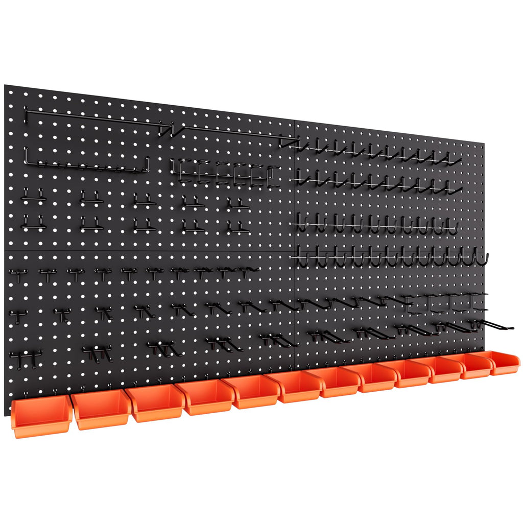 INCLY 48x36 Inch Metal Peg Board Kit 1/4" Pegboard Hooks Accessories