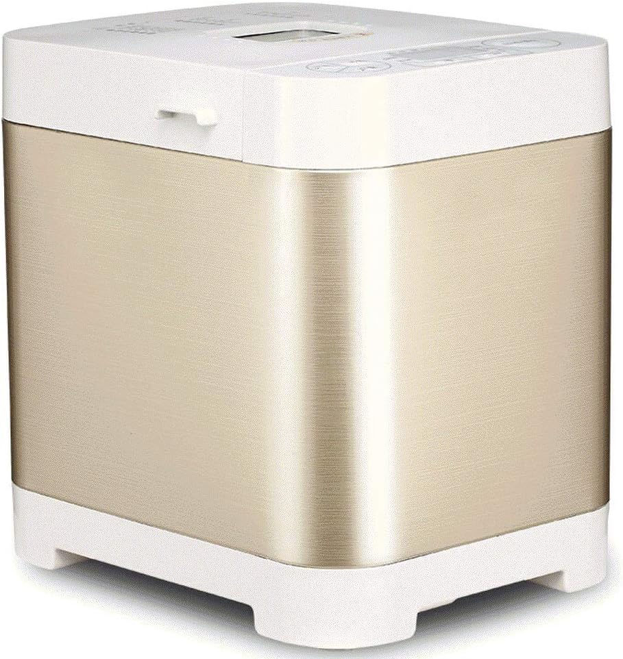 Bread Machine-Stainless Steel Machine, Programmable Maker with Fruit Nut Dispenser, Nonstick Ceramic Pan