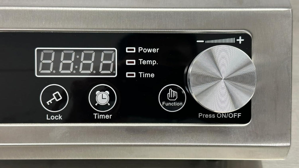 Commercial Induction Cooker, 3500W, 240V, Stainless Steel, Digital Control Panel ETL A80