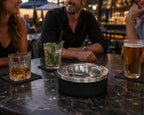 Outdoor Ashtray for Patio with Self-Closing Flip Top