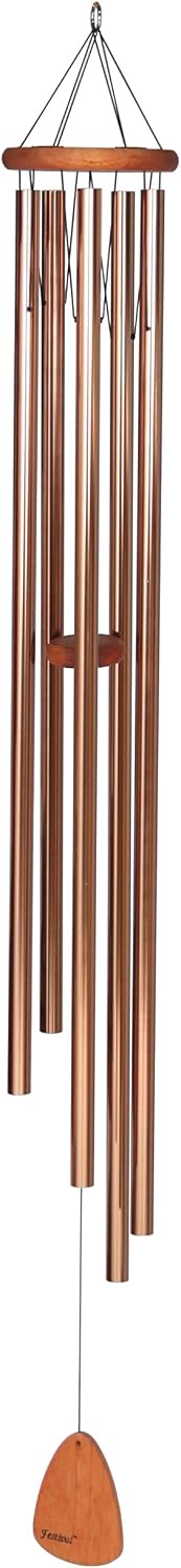 Festival 60-inch Redwood Wind Chime in Bronze by Wind River for Patio, Backyard, Garden, and Outdoor décor. Made in The USA