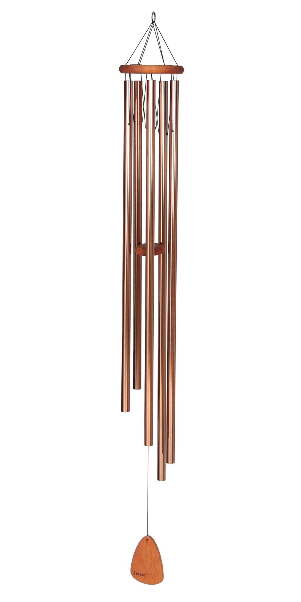 Festival 60-inch Redwood Wind Chime in Bronze by Wind River for Patio, Backyard, Garden, and Outdoor décor. Made in The USA