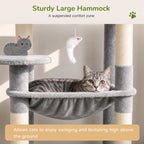 Globlazer Cat Tree Tower with Scratching Post for Indoor Cats, F53