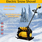 21V Cordless Electric Snow Shovel, Brushless Motor, 41cm Width, (2 Battery and Charger Included) Snow Blower Shovel for Patio Driveway