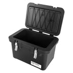 IRIS USA 6-Pack 20 Gal Heavy Duty Lockable Storage Totes with Lids, Black