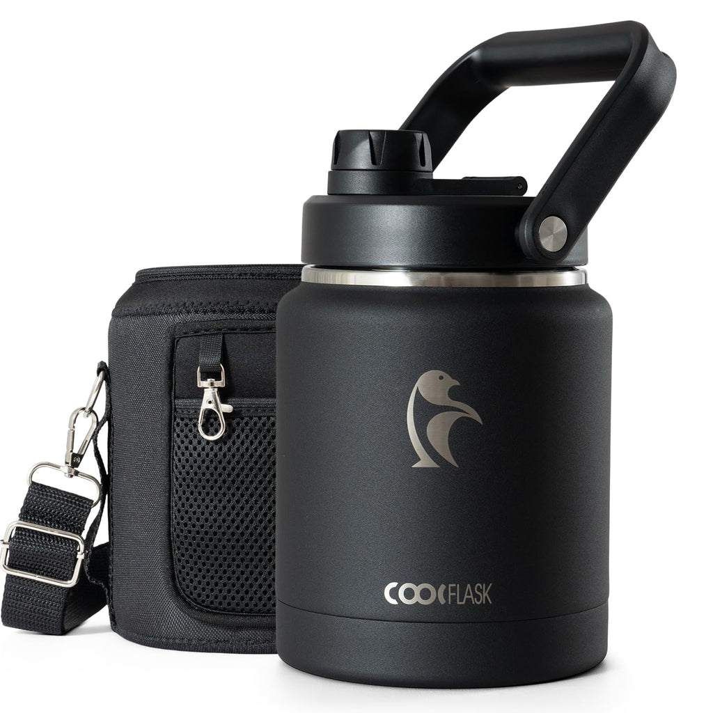 Coolflask Titan 2 Gallon Water Bottle Insulated with Large Spout Lid
