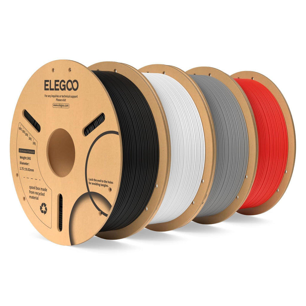 ELEGOO PLA 3D Printer Filament 1.75mm Bundle Multicolors 10KG