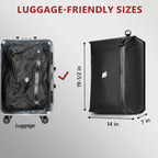 SUOCO Travel Pack Vacuum Kit, Vacuum Seal Bags for Clothing Travel with Cordless Pump, Carry-on Size Compression Packing Cubes for Luggage Suitcase Backpack, 4 Large