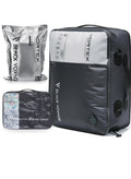 Black Voyage Reusable Vacuum Compression Travel Bag for Carry-On Suitcase and Backpack, Recycled IPX8 Waterproof Space Saver Vacpack (2-Pack, 21L - Pump Included)