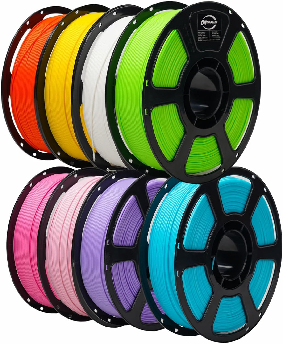 PLA Plus 3D Printer Filament 1.75mm,8 Color 8KG FDM Spool