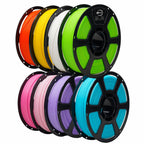PLA Plus 3D Printer Filament 1.75mm,8 Color 8KG FDM Spool