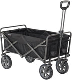 Mac Sports Collapsible Folding Outdoor Utility Wagon, Black
