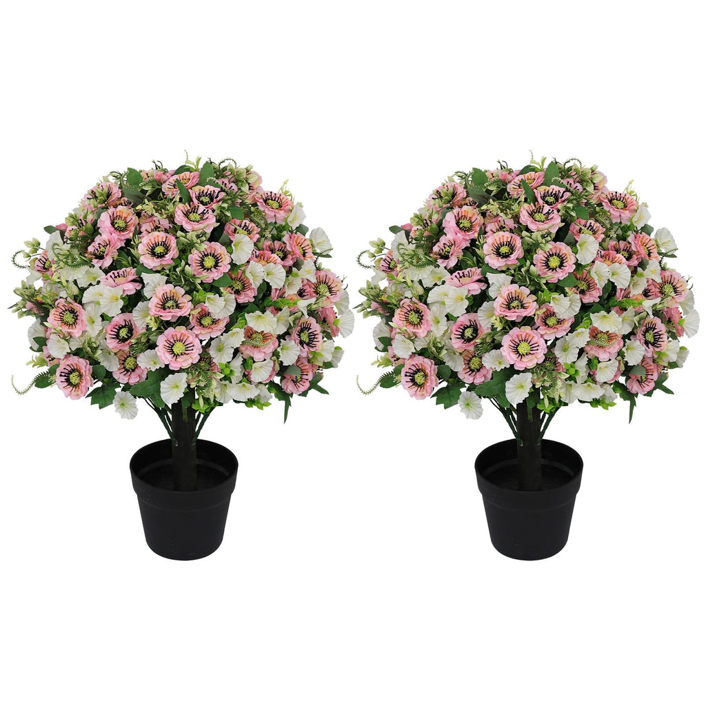 24" Artificial Cypress Ball Plants Outdoor, Fall Topiary Trees