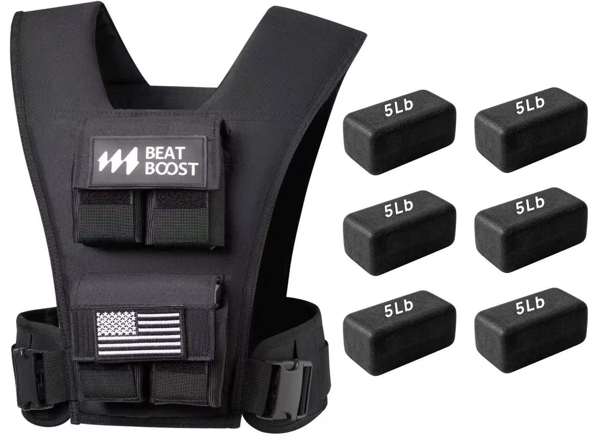 Weighted Vest Adjustable for Men, 20LB/30LB/40LB/50LB/60LB/70LB/80LB Vest