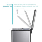 Home Zone Living 13 Gallon Kitchen Trash Can with Dual Compartments
