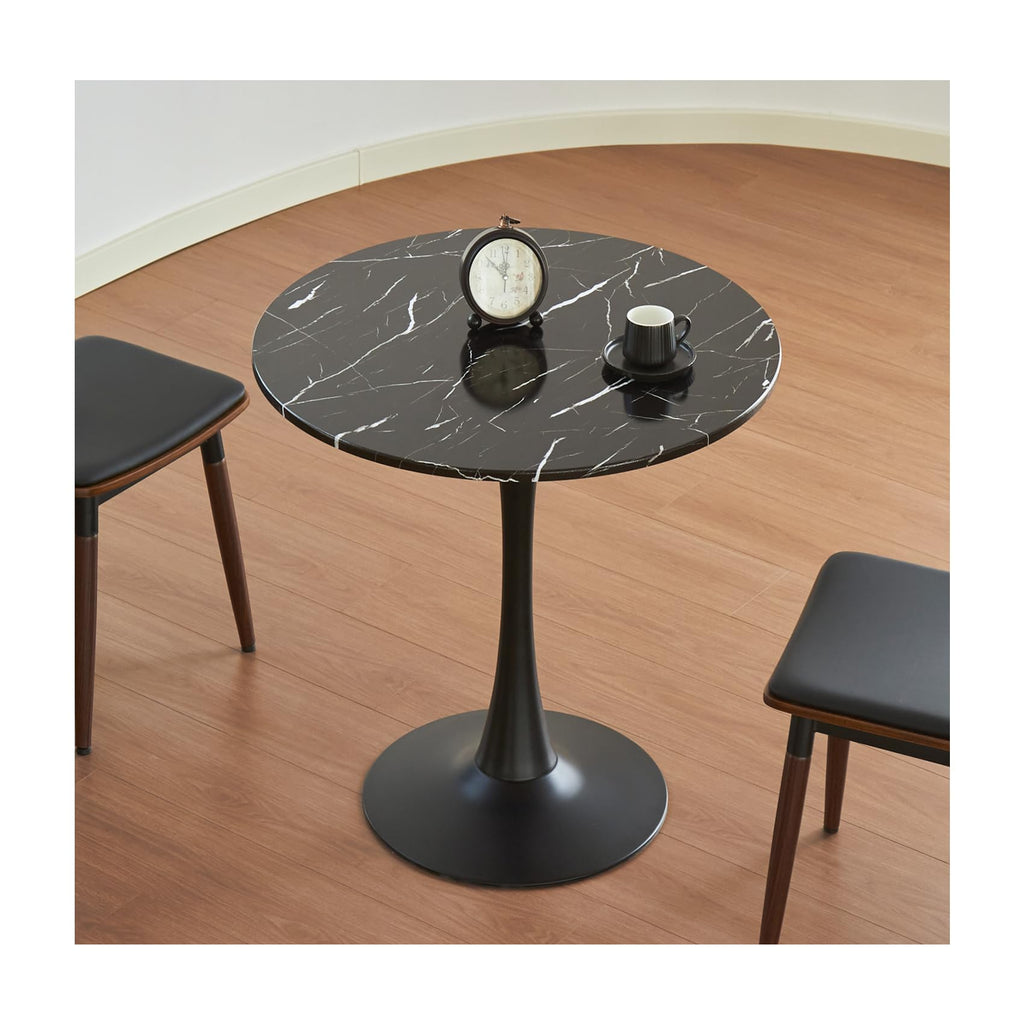 Round Dining Table, 31.5" Tulip Table (Black)