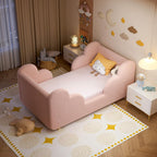 DoCred Toddler Bed, Upholstered Toddler Bed for Girls&Boys