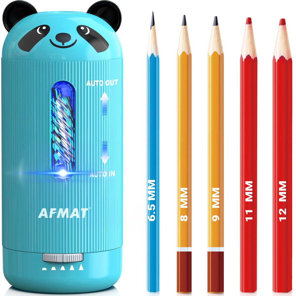 AFMAT PSY3 Electric Pencil Sharpener, Fully Automatic, for 6.5-12mm Pencils
