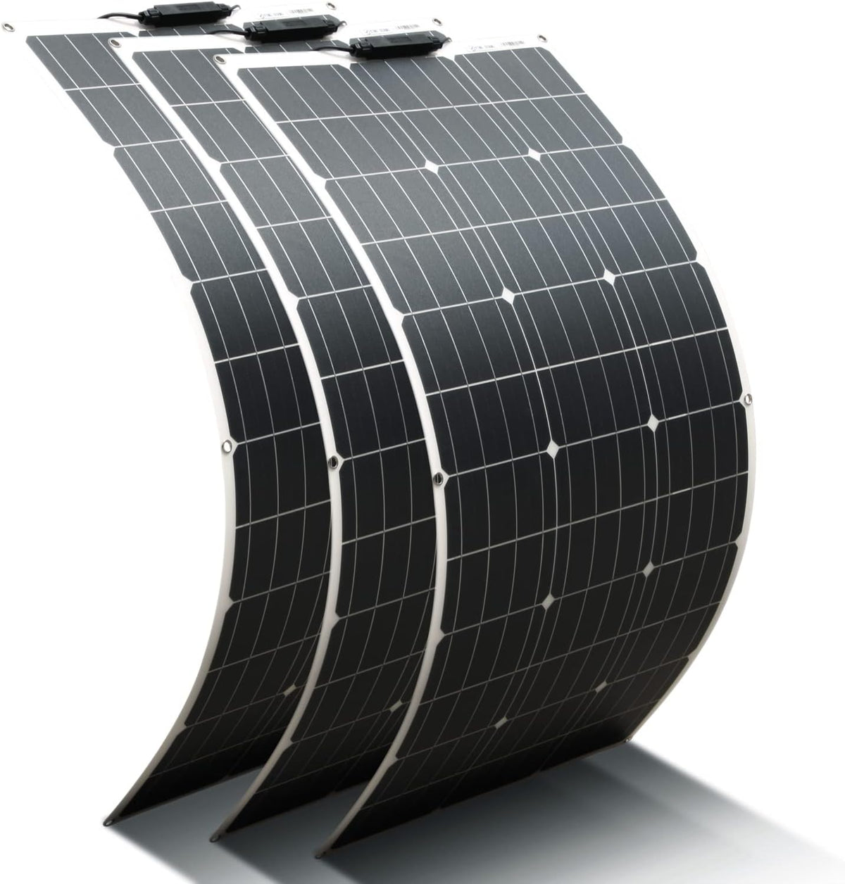 3pcs 100W Solar Panel Flexible 18V, (300W) Solar Module Ideal for Garden House, Camping, Motorhome, Uneven Surface