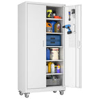 3-Drawer Rolling Tool Chest with Wheels, Pegboard and Push Handle