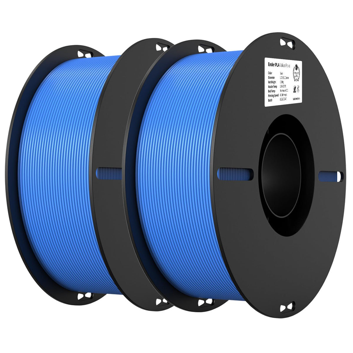 Creality PLA 3D Printer Filament, Multicolor, 12-Pack, 12KG Total