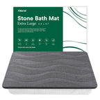 XMarrat Extra Large Stone Bath Mat for Bathroom, 2 Pack, 31.5"x19.7"
