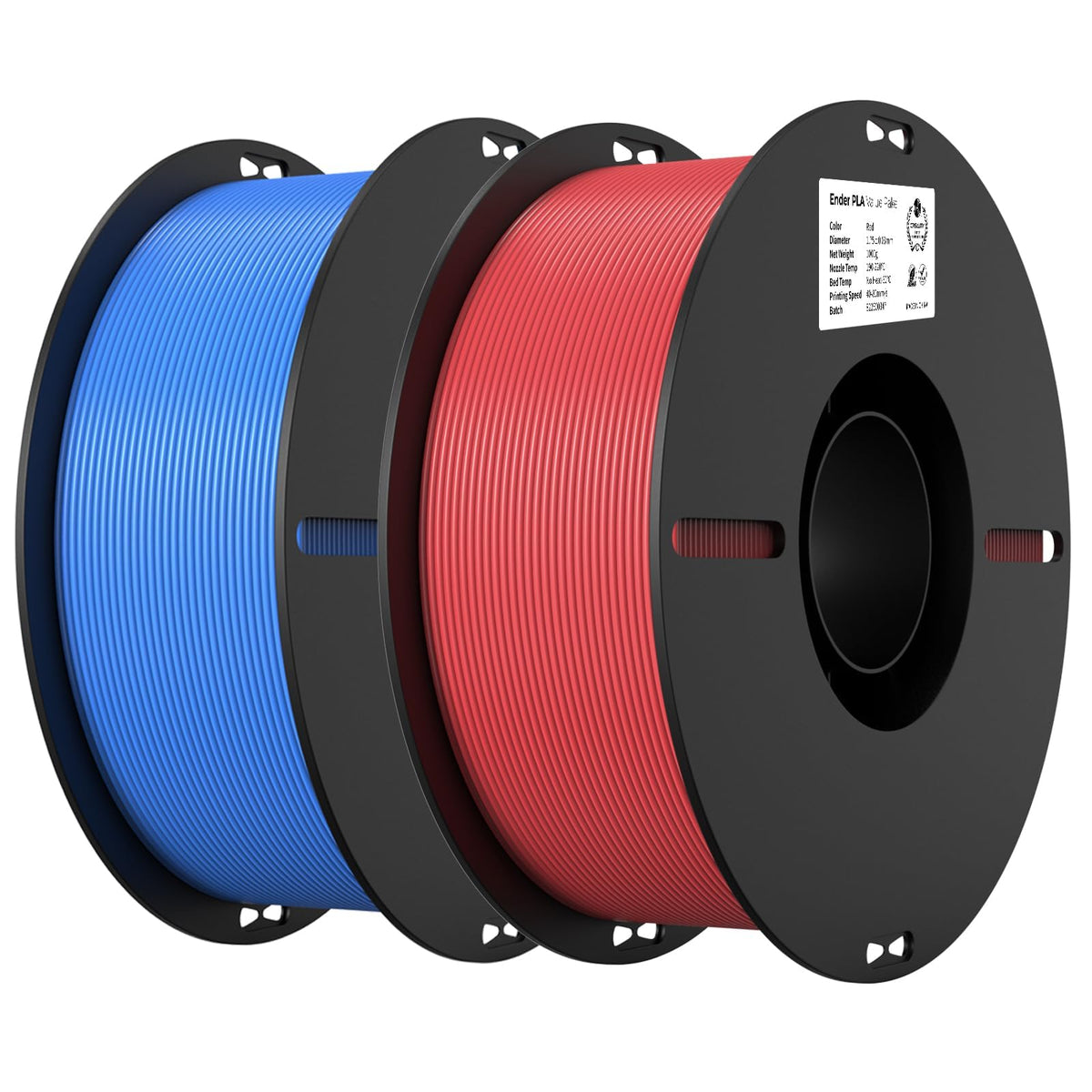Creality PLA 3D Printer Filament, Multicolor, 12-Pack, 12KG Total