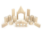 23 pc Toddler Chunky Hard Maple Wooden Block Set