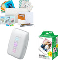 Fujifilm Instax Mini Link 3 Compact Smartphone Printer Bundle (Clay White)