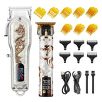 Razors Hair Clipper Electric LCD Hair Trimmer Cordless Shaver Trimmer 0mm Men Barber Hair Cutting Machine for Men Rechargeable USB(2)