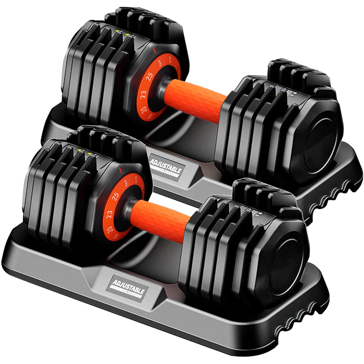 Adjustable Dumbbell Set, 10-in-1 25LB/50LB/90LB Ajustable Dumbbells with Safe Locking System, Enclosed Storage Tray, 1 Sec Fast Adjustment, Comfortable Non-Slip Textured Grip, Suitable for Home Gym Workouts Men and Women