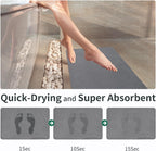 XMarrat Extra Large Stone Bath Mat for Bathroom, 2 Pack, 31.5"x19.7"