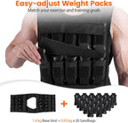 Goplus Adjustable Weighted Vest, 44lbs/66lbs Weight Vest for Men Women