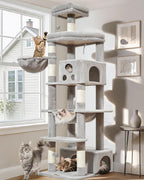 Taoqimiao 79in Cat Tree, Tall Large Cat Tower for Indoor Adult Cats S10G