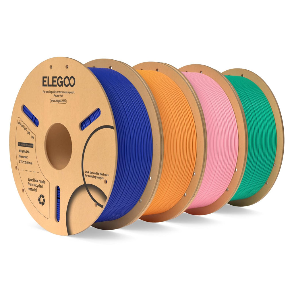 ELEGOO PLA 3D Printer Filament 1.75mm Bundle Multicolors 10KG
