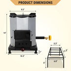 Outdoor Camping Stove, Portable Wood Burning Rocket Stove
