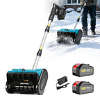 Battery Powered Snow Shovel Portable Snow Blower 6.0AH-Red