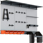 TORACK Pegboard Wall Organizer Kit 48x24 in, Garage Metal Tool Pegboard