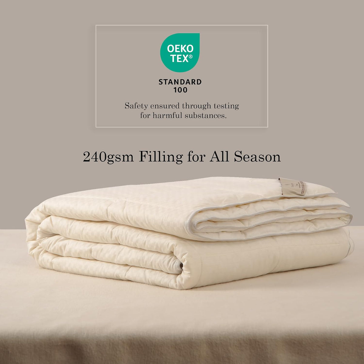 CUDDLE DREAMS Classic Wool Comforter (Midweight for All Season, Queen)