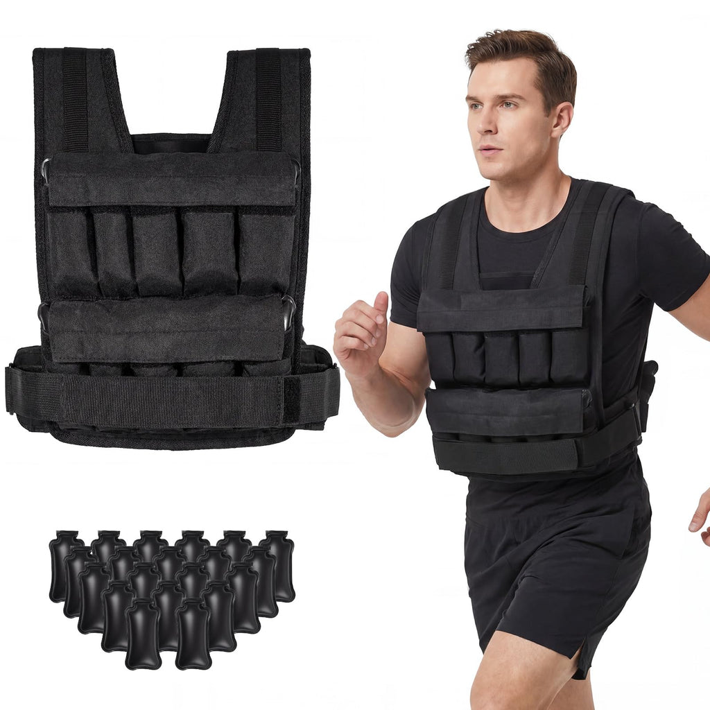 Goplus Adjustable Weighted Vest, 44lbs/66lbs Weight Vest for Men Women