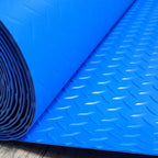 UrbanUp Garage Floor Mat Rubber Diamond Plate Garage Floor Mat, DIY Garage Flooring Roll Flexible, Gym/Camping/Ladder Mats(Red,1.5x2m (4.9 x 6.6ft))