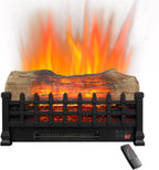20 Inch Electric Fireplace 3D Log Set Insert Free Standing Heater