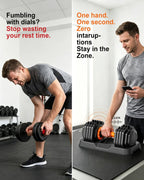 Adjustable Dumbbell Set 25lb/50lb, 10 in1 Adjustable Dumbbells for Home Gym
