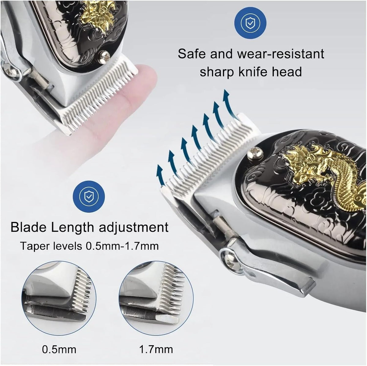 Razors Hair Clipper Electric LCD Hair Trimmer Cordless Shaver Trimmer 0mm Men Barber Hair Cutting Machine for Men Rechargeable USB(2)