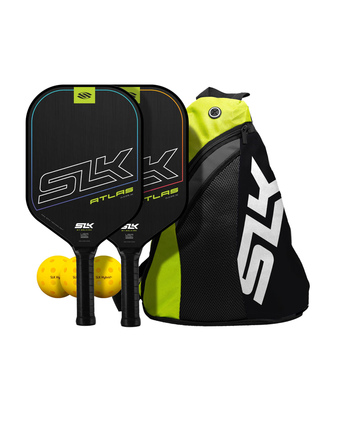 Selkirk Sport SLK Neo Pickleball Paddles Set of 2 + Pickleballs + Sling Bag