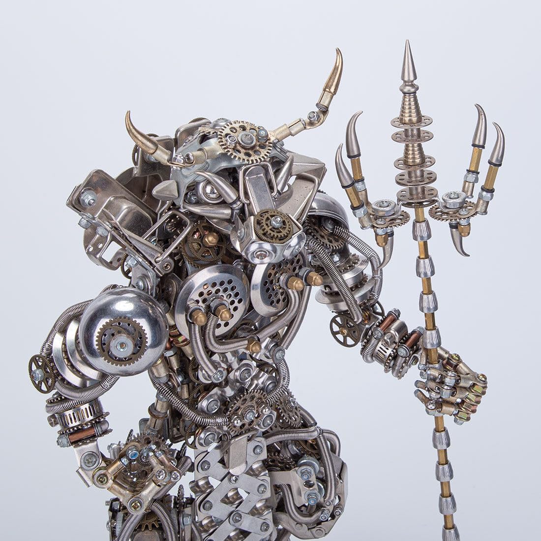 3D Metal Puzzle Bull-Headed Man Model Kit, 2500PCS DIY Assemble Steampunk Mechanical Demon Minotaur Model, Creative Handcrafted Metal Art Craft Desktop Display & Decoration for Adults