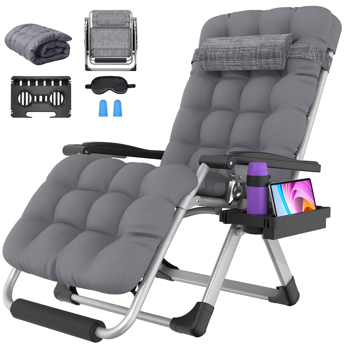Suteck Oversized Zero Gravity Chair,500LBS 33In XXL Outdoor Recliner Chairs
