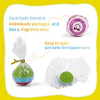 Yekery Bath Bombs for Kids with Toy Inside, 30 PCS Natrual and Organic Bubble Bath Bombs with Glow-in-The-Dark Surprise Inside, Perfect Handmade Birthday, Party, for Boys and Girls.